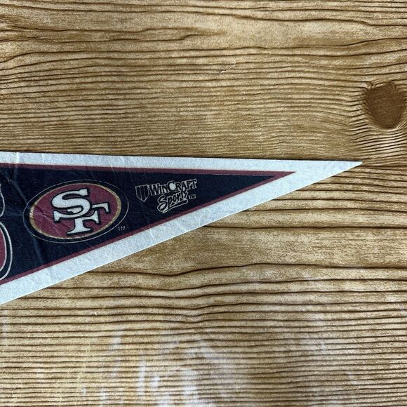 Vintage San Francisco 49ERS Felt Pennant WinCraft Sports Edition #3 NFL Football - Picture 6 of 13
